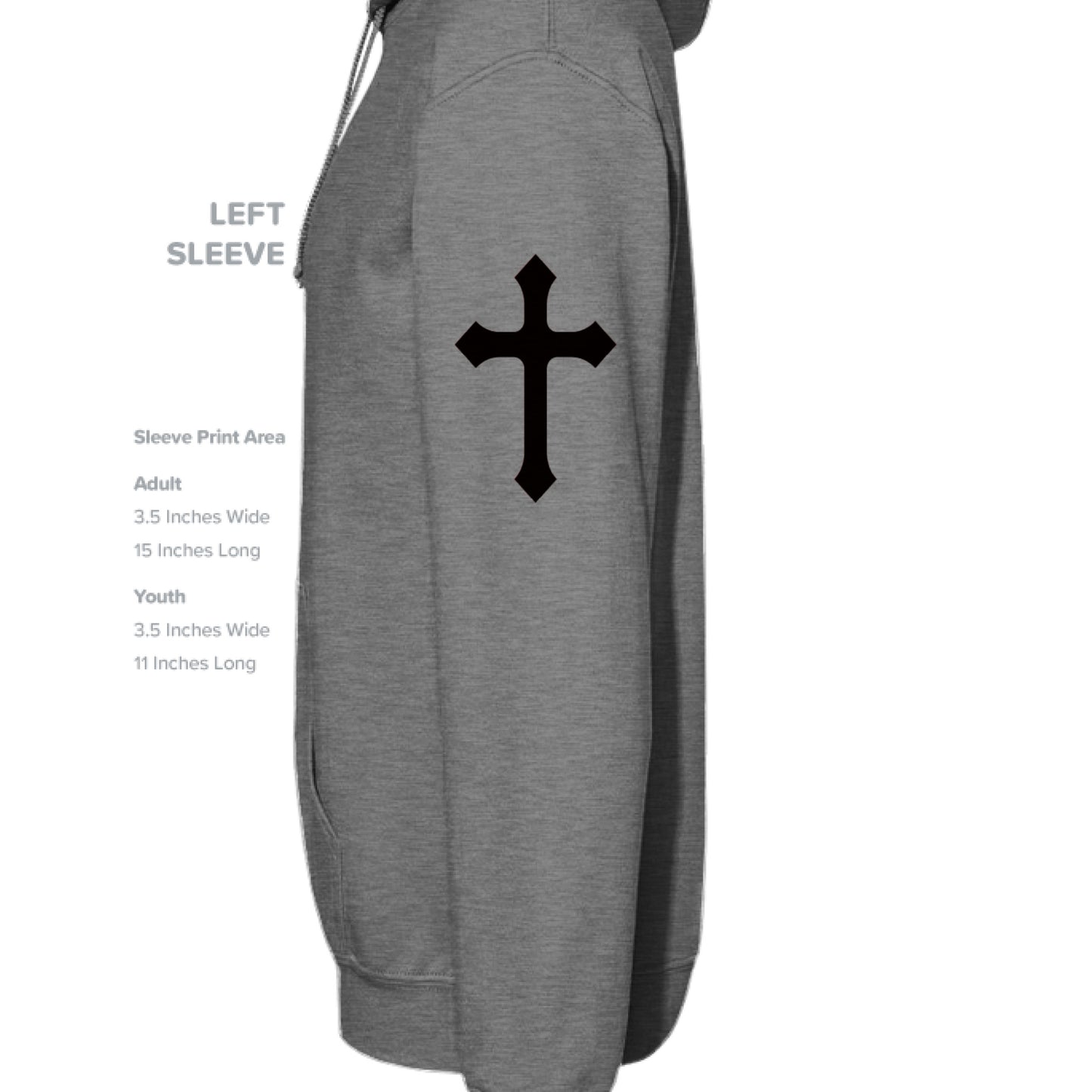 GRAPHITE HEATHER - SLEEVE_LEFT