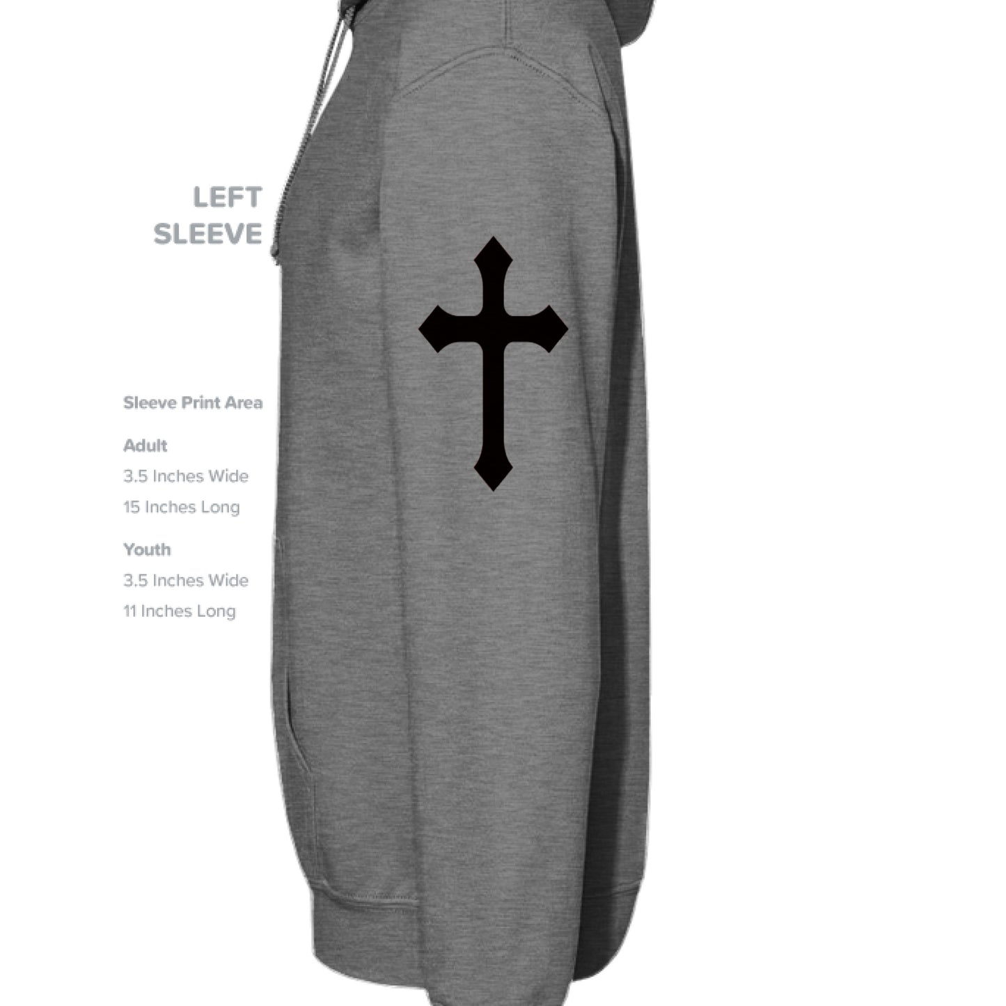GRAPHITE HEATHER - SLEEVE_LEFT